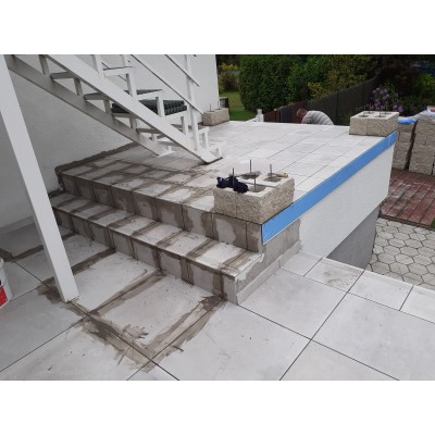 Lepená dlažba + sanace